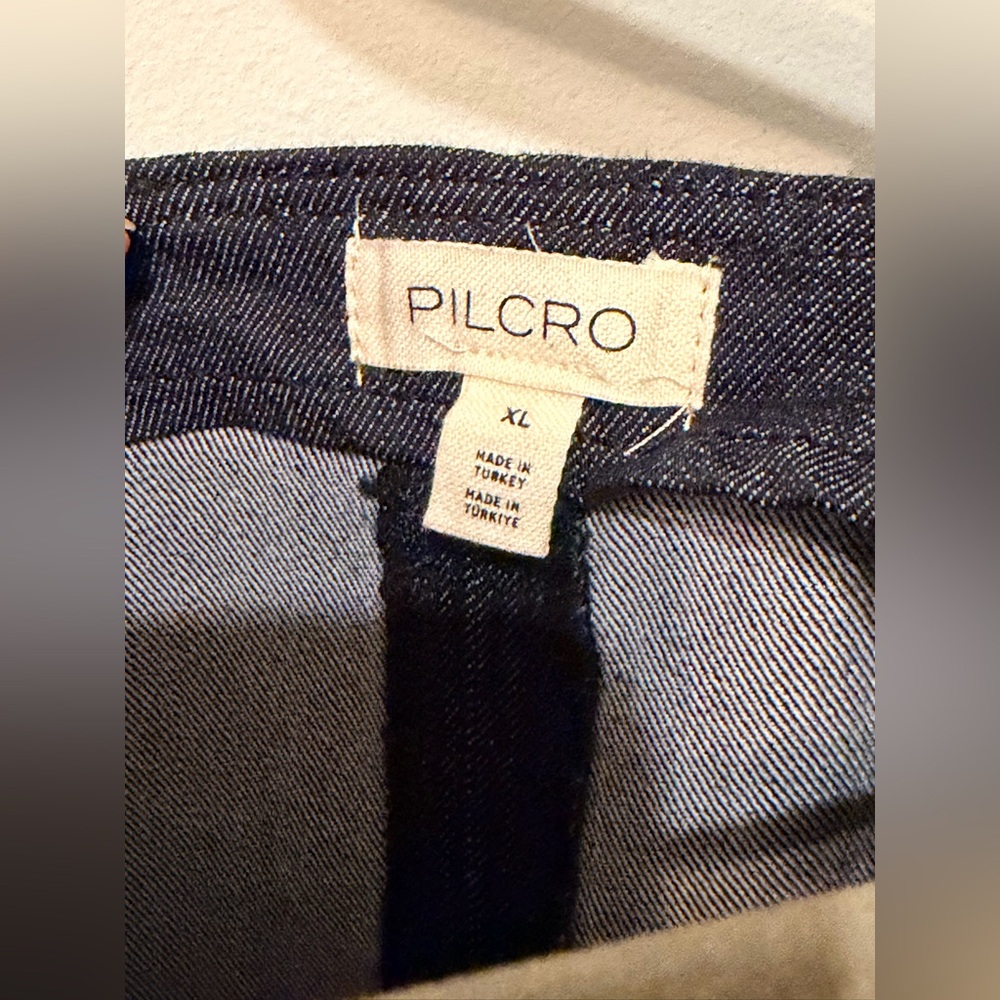 NEW Anthropologie PILCRO SS Square-Neck Denim Mini Dress S, XL Available - Picture 5 of 10